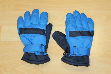 Modré chlapecké lyžařské rukavice, vel. 6,5, lupilu,<50