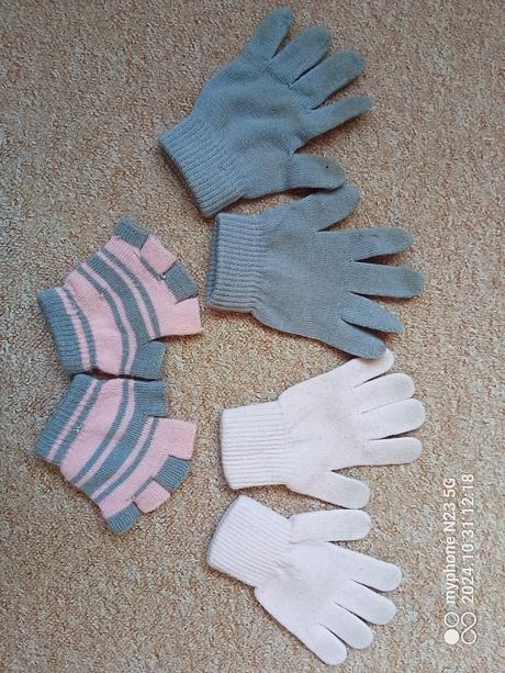 Rukavice 3ks vel "4-6let", 