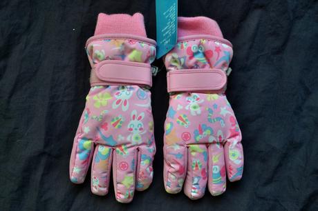 Dívčí rukavice nepromokavé v.116-128, 116 / 122 / 128