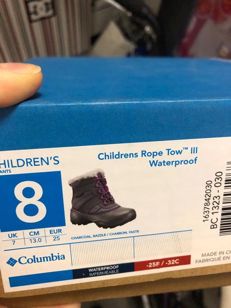 Zimní boty columbia, velikost 25, columbia,25