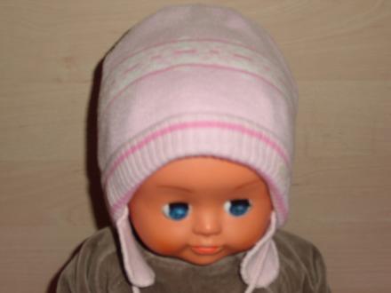 Růžová čepice na zimu, c&a,86