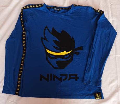 Modré chlapecké triko ninja dlouhý rukáv takko, takko,158