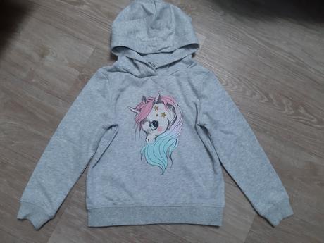 Mikina s jednorožcem, h&m,110