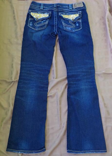 Dámské džíny ripped - w30/l32 - vel. l, l