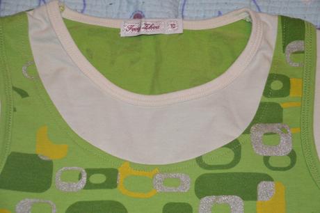 128 134 140 zelená tunika se vzorem, 134