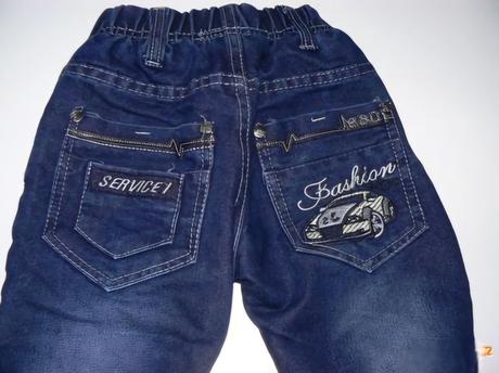 Jeansy vyteplené/podšité fleece, good children,98