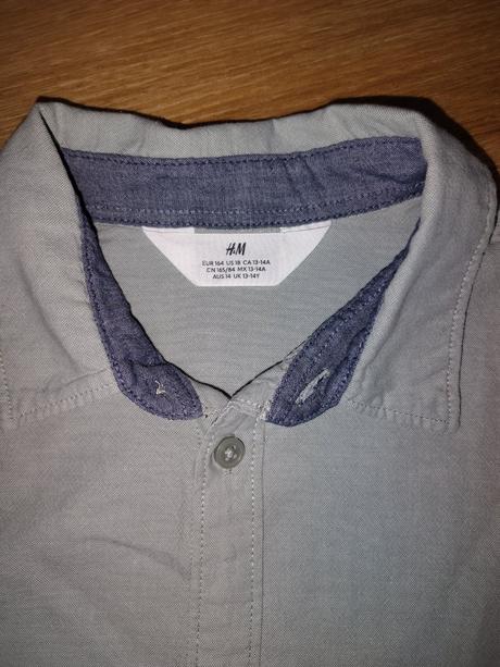 Chlapecká bavlněná společenská košile h&m 164, h&m,164