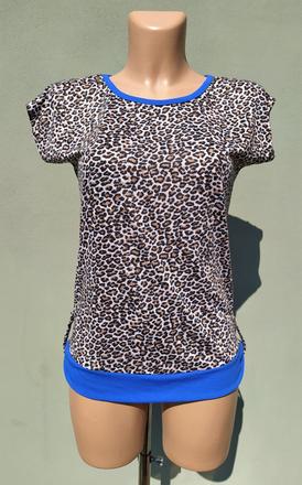 Leopardí tričko top flexi fashion - vel.s, flexi,s