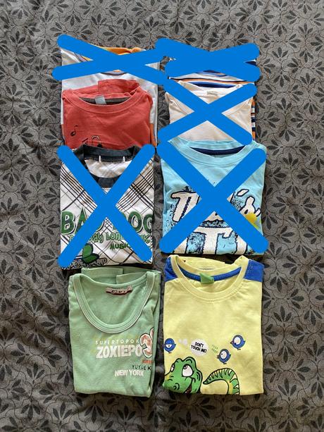 Set 3 chlapeckých triček vel 122/7 let, 122