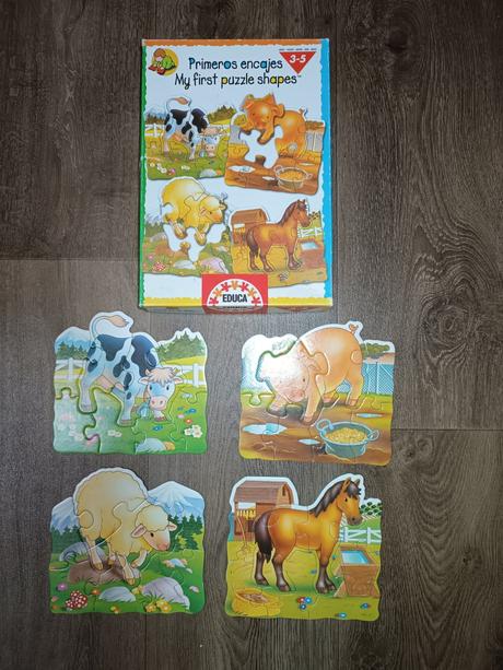 Puzzle pro nejmenší-zvířátka, 3d puzzle 4+,