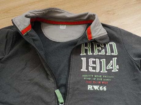 Sediva mikina na zip 128-140, 128