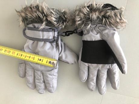 Unisex šedé rukavice next 3-4roky hvězdy kožíšek, next,104