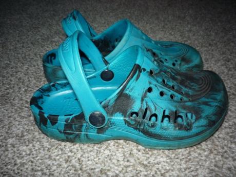 Kroksy, nazouváky vel 33, zn. slobby, stélka 20cm, 33