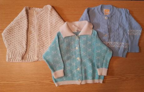 Dětské retro svetříky, vel. 74-80, 3 kusy, 80