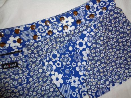 Exkluzivní zavinovací květovaná sukně - 140-158, 152