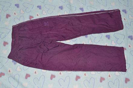 Oteplené kalhoty, šusťáky, do školky, družiny, 134