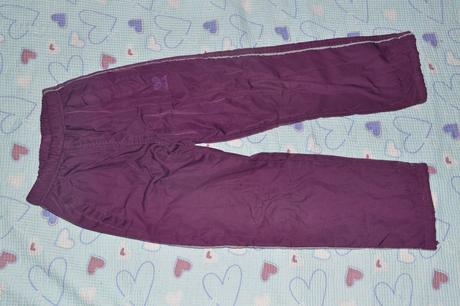 Oteplené kalhoty, šusťáky, do školky, družiny, 134