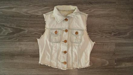 Džínová vesta vel.128-134, denim co,128