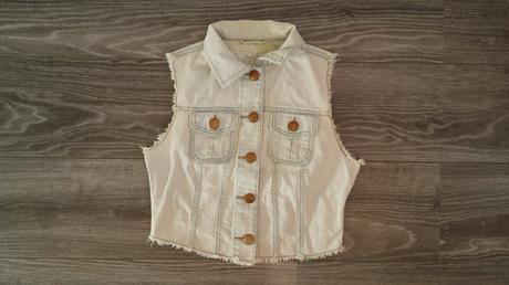 Džínová vesta vel.128-134, denim co,128