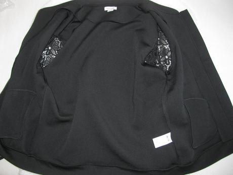 Černá elastická jarní bunda na zip, river island,152