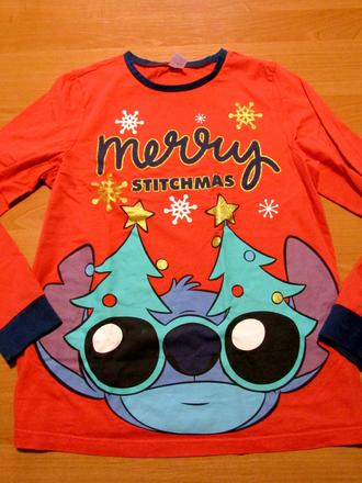 Vánoční pyžamové triko vel 158-164, 164