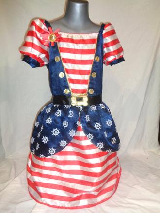 Karneval - šaty admirálka - 8 - 10 let, 