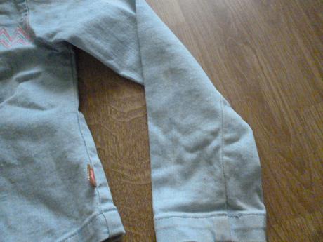 Elastická riflová bunda křivák 6 l, 116