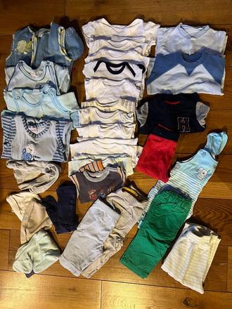 Set oblečení pro kluky - 29ks, vel. 0 - 1 rok., 68–80