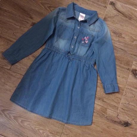 Riflové šaty s výšivkou, evie angel,116