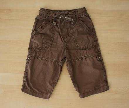 Klučičí lehké roll up kalhoty. zn. h&m, vel 74., h&m,74