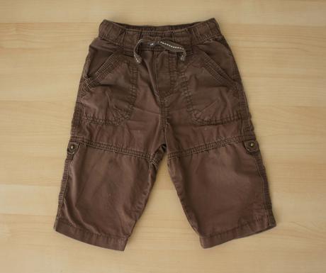 Klučičí lehké roll up kalhoty. zn. h&m, vel 74., h&m,74