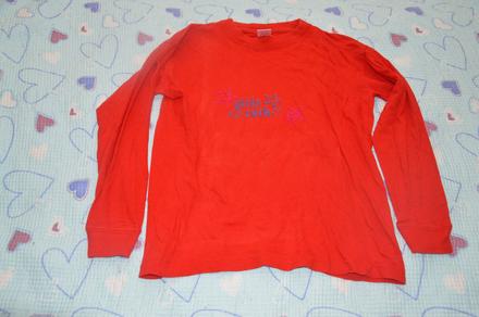 Bavlněné triko dl. rudáv, 140