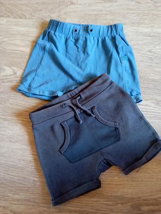 2x kraťasy vel. 74 (6-9 měs.), 74