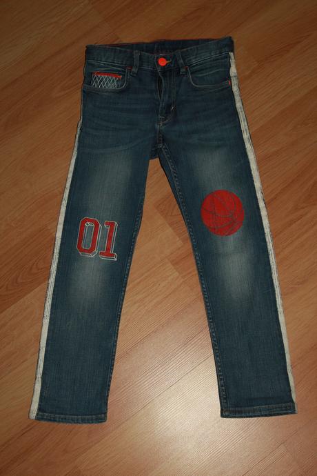 Džíny pro kluka zn. h&m - modré, vel. 122, h&m,122