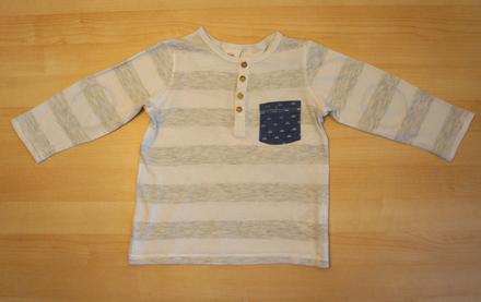 Tričko dl.rukavy zn.h&m vel.80 (9-12m), h&m,80
