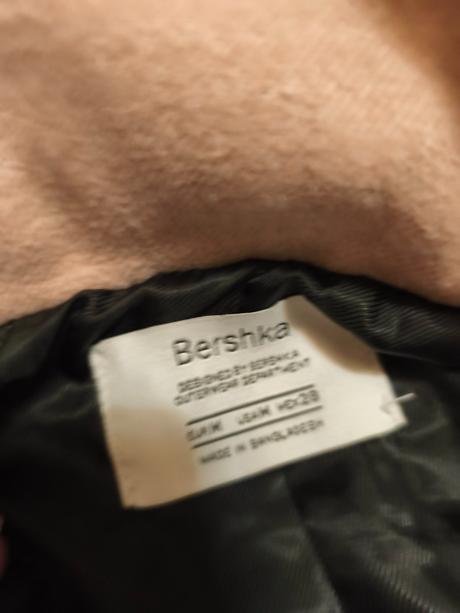 Pudrový kabátek kabát bershka s/m, bershka,s