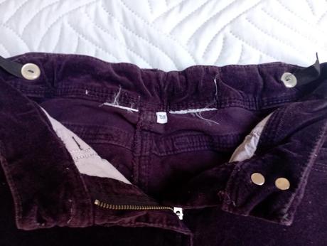 Dívčí manšestrové kalhoty, 158