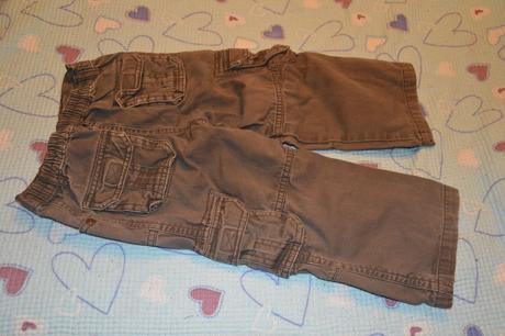 Pevné bavlněné plátěné kalhoty, džíny, 98