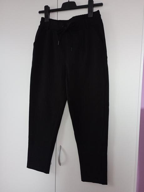 Černé kalhoty s vyšším pasem, sinsay,m