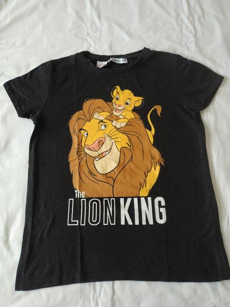 Černé triko lion king - disney - xs, disney,xs