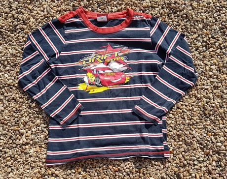 L248	chlapecké triko s dl. rukávem blesk v.122-128, disney,122
