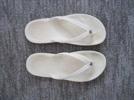 Bílé žabky, crocs,40