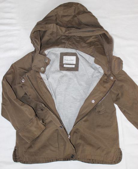 Ay39. jarní/podzimní bavlněná bunda dívčí, zara,122