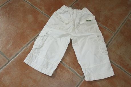 Letní bílé kalhoty, little star,80