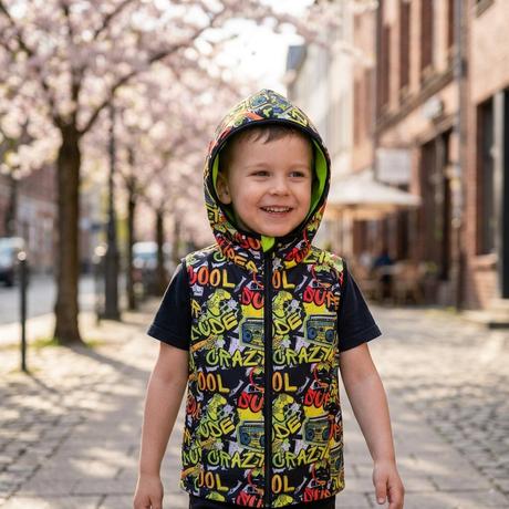 Akce softshellová vesta s kapucí, 110