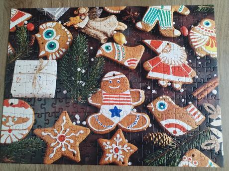 Puzzle vánoce dárkový stav, 