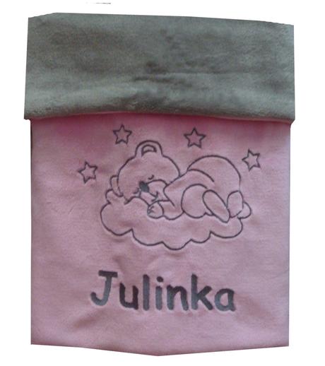 Dvojvrstvá deka s výšivkou na přání - více barev,