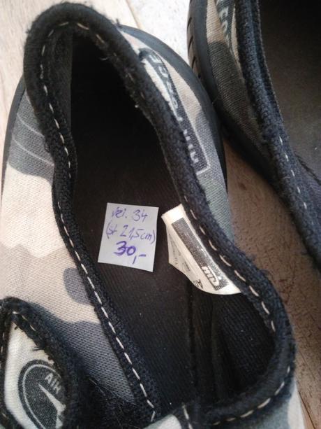 Přezůvky, vel 34, stélka 31,5cm, 34