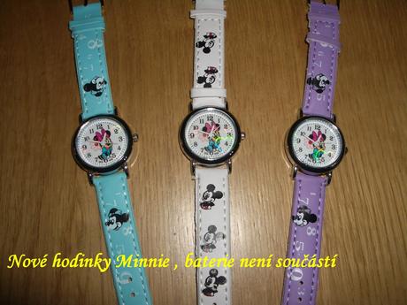 Nové hodinky minnie , baterie není součástí, 