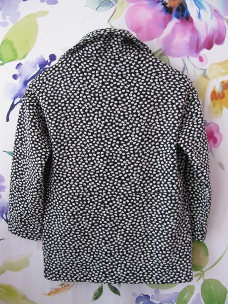 Černobílé přechodní sáčko, kabátek next, next,122